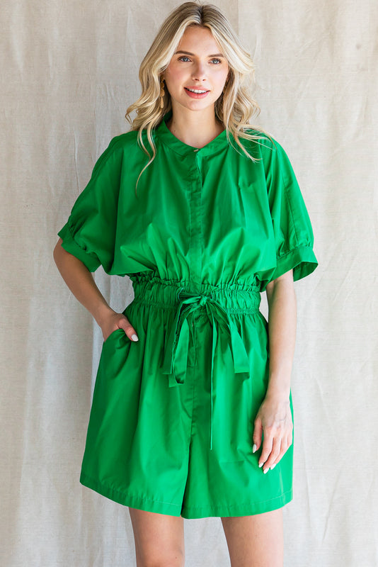 Kelly Green Romper