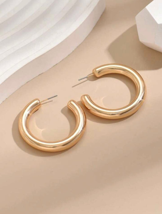 Minimalist Cuff Hoop Earrings